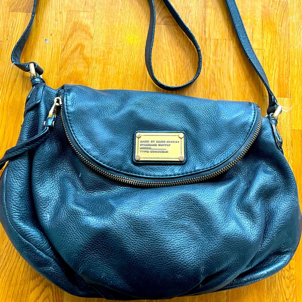 Marc by Marc Jacobs Black Leather Crossbody Handbag